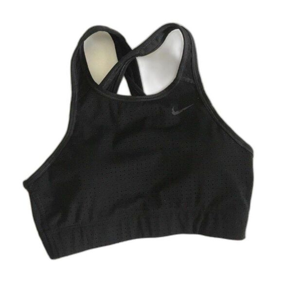 Nike Sports Bra Classic Crossback Black sz XS / S Removeable Pads Breathable - Picture 5 of 12